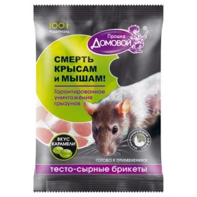 Домовой Прошка тестосырный брикет вкус карамель 100г (40.шт) 4607005241146