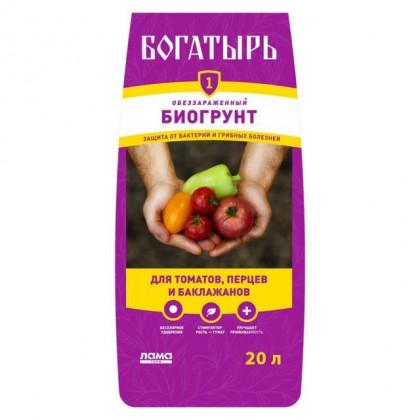 Богатырь Для томатов,перца и баклажанов 20л/120 Лама Торф