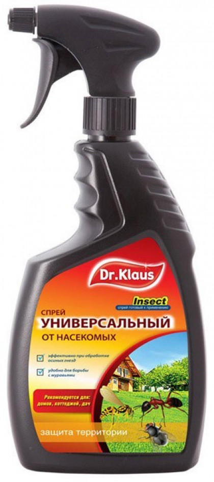 Dr.Klaus Спрей УНИВЕРСАЛЬНЫЙ от летающих и ползающих насек флакон 750мл/8